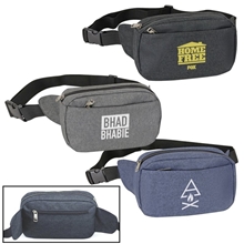 a group of heather 3- zipper fanny waist pack
