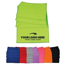 aerial view a group of cooling neck towel, image 1 of 2