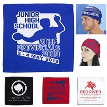 a group of the cooling bandana headband and neck wear