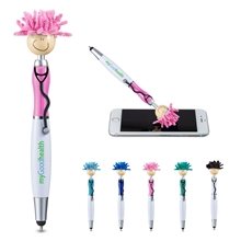 aerial view a group of moptoppers screen cleaner with stethoscope stylus pen, image 1 of 2