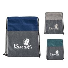 a group of heathered n jute drawstring backpack