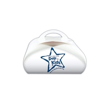 a white large dome paper donut box