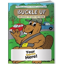 aerial view a as shown coloring book - buckle up with buckley the safety belt beaver, image 1 of 3