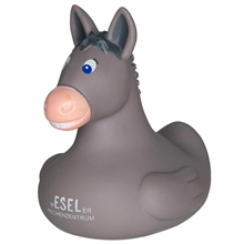 aerial view a brown donkey rubber duck, image 1 of 3