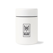 aerial view a white powder miir(r) coffee canister - 12 oz, image 1 of 8