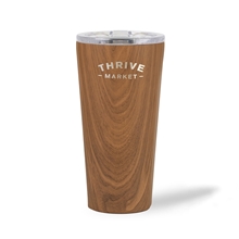 aerial view a walnut corkcicle(r) tumbler - 16 oz walnut, image 1 of 5