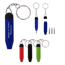 a group of mini tool keychain kit