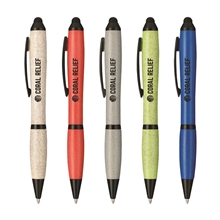 a group of nash wheat straw ballpoint stylus pen