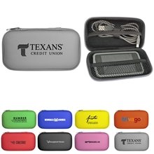 aerial view a group of deluxe electronic cord organizer case, image 1 of 2