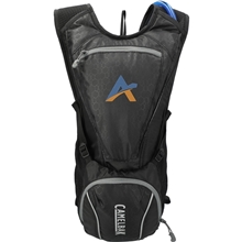 aerial view a black/graphite camelbak eco - rogue hydration pack, image 1 of 6