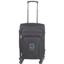 aerial view a black nomad 21 upright luggage, image 1 of 9