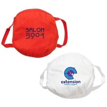 aerial view a group of escort cotton 4- ply face mask, image 1 of 2