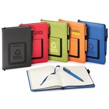 aerial view a group of donald hard cover journal notebook combo, image 1 of 6