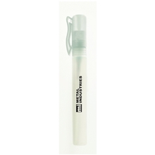aerial view a frost 0.34 oz hand sanitizer spray pump, image 1 of 2