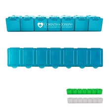 a group of 7 day pill container