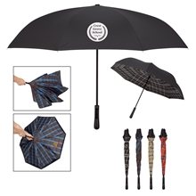 48 Arc Soho Tartan Inversion Umbrella