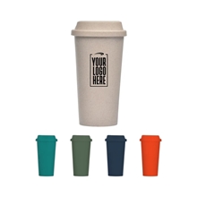 a group of costa rica - 16 oz wheat plastic tumbler