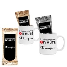 aerial view a group of 11oz ceramic mug w / coffee, image 1 of 2