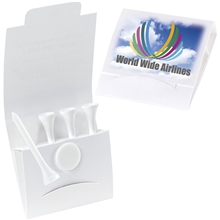 aerial view a group of 4-1 golf tee packet - value pak 2-1/8 tees, image 1 of 4