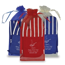 aerial view a group of chefs therma - grip striped oven mitt striped apron combo, image 1 of 4