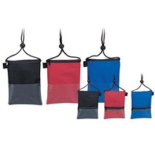 a group of neck wallet with pen loop