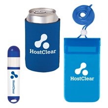 a group of fun in the sun travel kit