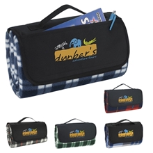 a group of roll - up picnic blanket