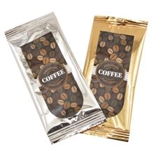 aerial view a group of ground coffee gift packs, image 1 of 2