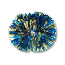 aerial view a group of 2- color mix metallic show pom - 4, image 1 of 2