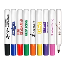 aerial view a group of bullet tip dry erase marker - usa made, image 1 of 2