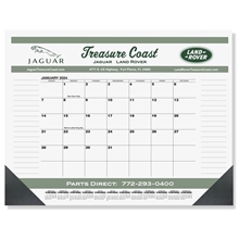 aerial view a group of calendar desk pads (21 3/4 x 17) one color imprint, image 1 of 2