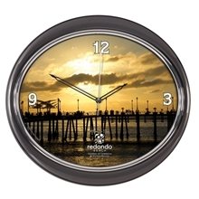 aerial view a group of oval wall clock - 11 5/8 x 12 /12, image 1 of 5