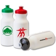 a group of 20 oz bike sports white water bottle