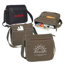 a group of canvas messenger bag