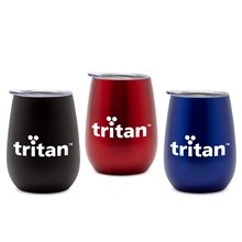 a group of 10oz stemless wine glass