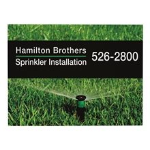 a group of 24 x 18 corrugated plastic sign (single - sided)