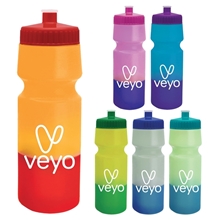 aerial view a group of 24 oz cool color change bottle, image 1 of 19