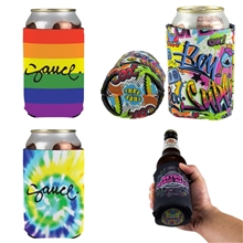 a group of full color neoprene can holder