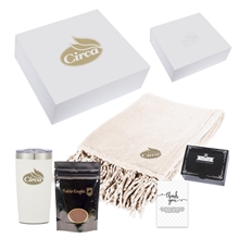 aerial view a group of cozy comfort coffee kit, image 1 of 2