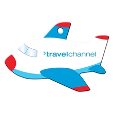 a group of full color luggage tags - airplane