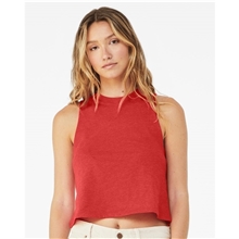 a group of bella + canvas - womens racerback crop tank
