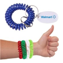 a group of bracelet coil keychain
