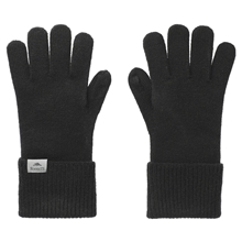 aerial view a black unisex redcliff roots73 knit texting gloves, image 1 of 3