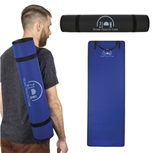 a group of yoga mat with shoulder strap