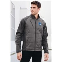 a group of port authority(r) hybrid soft shell jacket