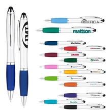a group of curvaceous twist ballpoint pen stylus