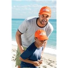 a group of port authority(r) youth six - panel unstructured twill cap