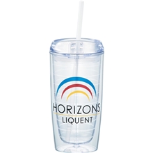 aerial view a clear mega vortex tumbler - 16 oz, image 1 of 5