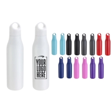 aerial view a group of senso(r) classic 22 oz vacuum insulated stainless steel bottle, image 1 of 3