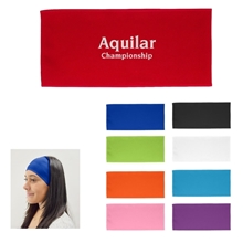 a group of cooling headband with 100 rpet material